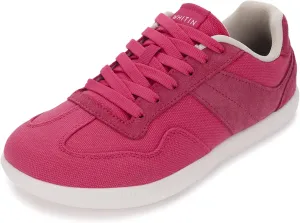 WHITIN Womens Wide Feather Sneakers | Canvas Casual Shoes | Zero Drop Sole