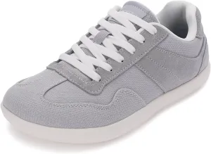 WHITIN Womens Wide Feather Sneakers | Canvas Casual Shoes | Zero Drop Sole