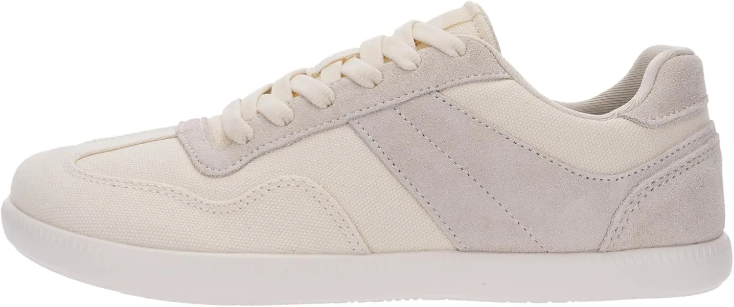 WHITIN Womens Wide Feather Sneakers | Canvas Casual Shoes | Zero Drop Sole