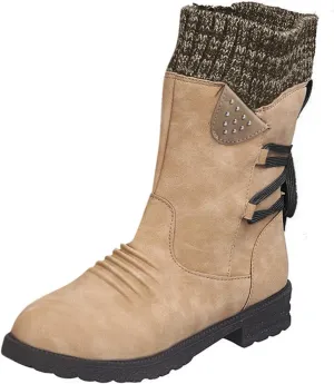 Winter Snow Boots for Women 2023 Womens Black Snow Boots Womens Snow Pants Waterproof Insulated Womens Waterproof Insulated Boots Wide Calf Botas De Invierno Para Mujer Tacon Alto