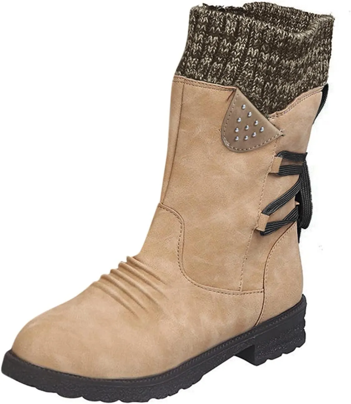 Winter Snow Boots for Women 2023 Womens Black Snow Boots Womens Snow Pants Waterproof Insulated Womens Waterproof Insulated Boots Wide Calf Botas De Invierno Para Mujer Tacon Alto