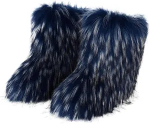 Winter Snow Boots for Women 2023 Womens Black Snow Boots Womens Snow Pants Waterproof Insulated Womens Waterproof Insulated Boots Wide Calf Botas De Invierno Para Mujer Tacon Alto