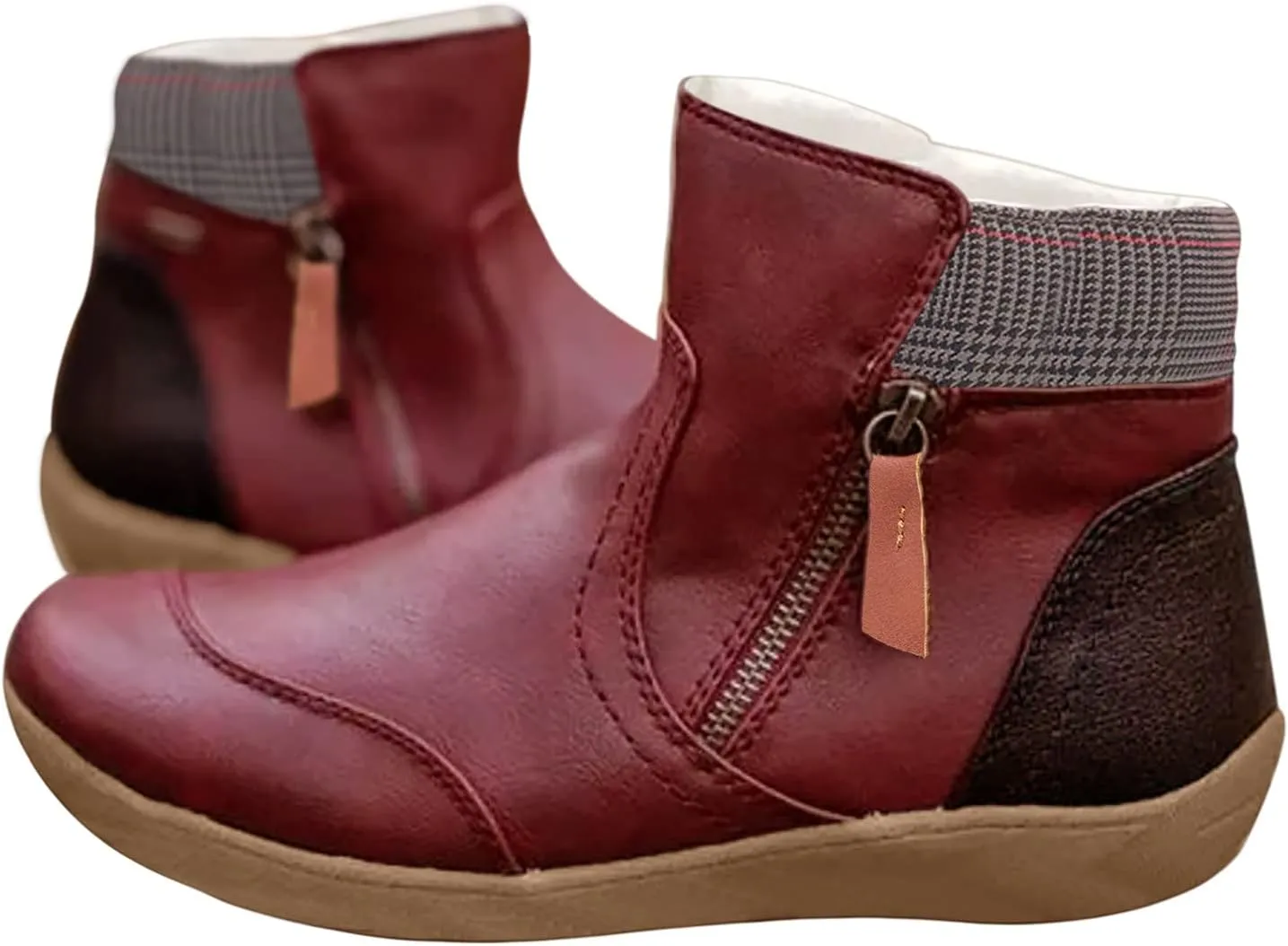 Womens Ankle Snow Boots Waterproof Womens Snow Boots Size 12 Wide Womens Winter Booties Women's Insulated Winter Boots Size 7.5 Women's Tall Lined Leather Winter Boots
