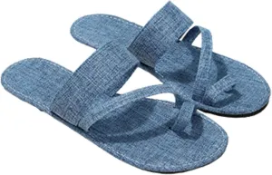 Womens Bath Slippers Size 8 Casual Denim Half Empty Slippers Flat Sandals Womens Slippers Size 11 Open Toe