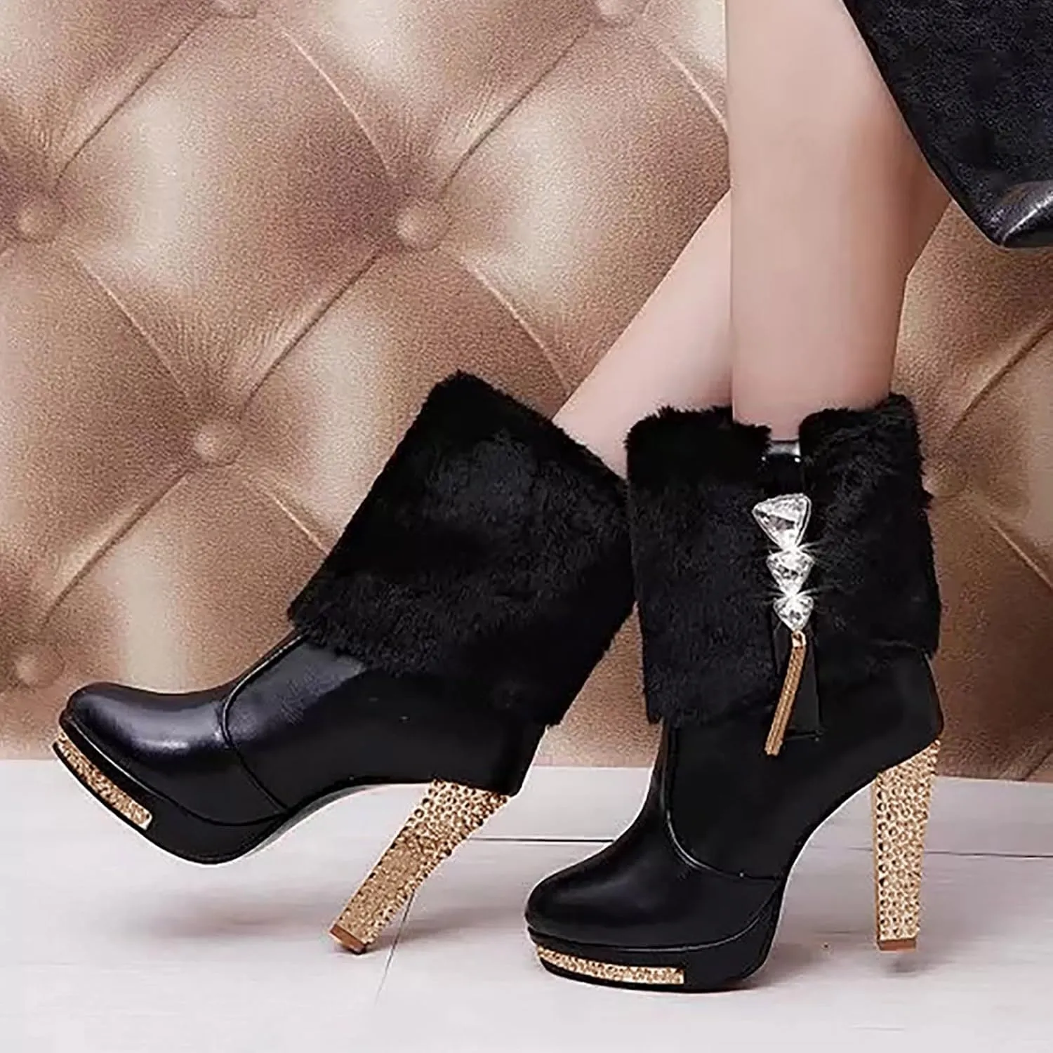 Womens Booties Women Fall Boots Lace Up Boots Womens Flats Fall 2024 Peep toe Ankle Booties for Women Black Open toe Boots High Heels Womens Ankle Boots Gray