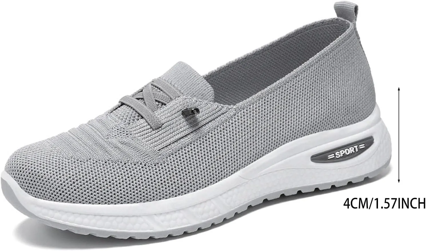 Womens Casual Walking Shoes Slip On 2025 Summer Lightweight Womens Sandals Comfortable Breathable Closed Toe Shoes