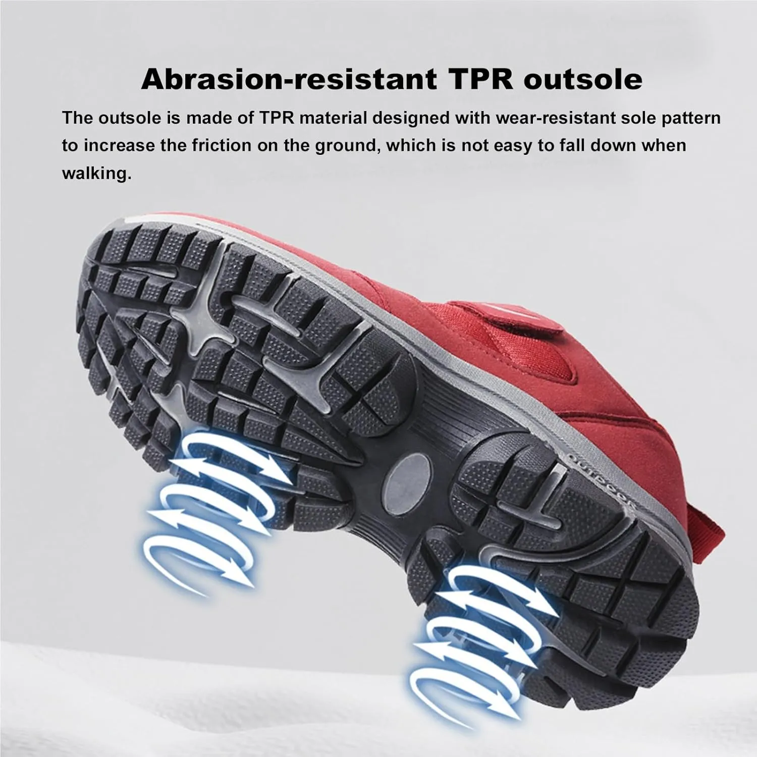 Women's Elderly Shoes,Adjustable Buckle Wide Orthopedic Shoes
