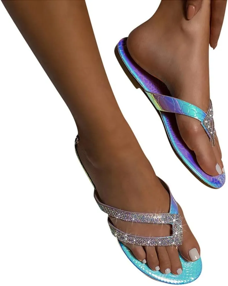 Womens Flat Sandals Comfortable Beach Thong Sandals with Arch Support Womens Dressy Sandal Vacation Sandal