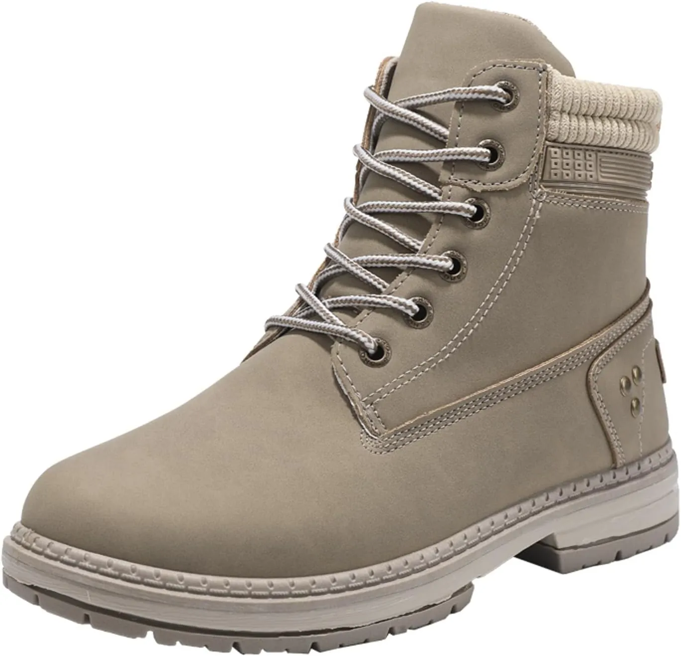 Womens Hiking Boots Combat Boots Womens Hiking Combat Boots Lace up Low Heel Waterproof Lightweight Versatile Boots