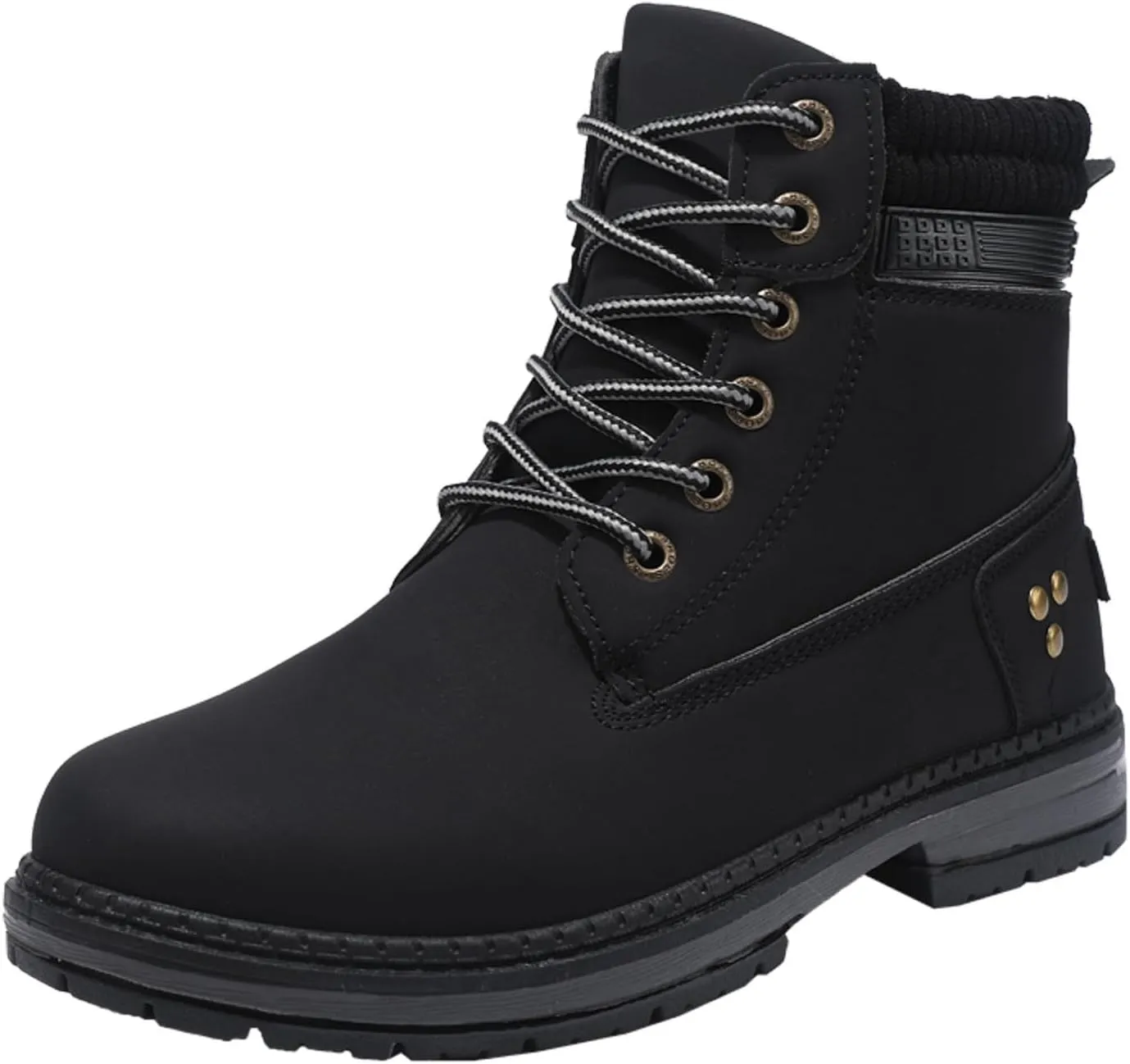 Womens Hiking Boots Combat Boots Womens Hiking Combat Boots Lace up Low Heel Waterproof Lightweight Versatile Boots