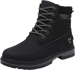 Womens Hiking Boots Combat Boots Womens Hiking Combat Boots Lace up Low Heel Waterproof Lightweight Versatile Boots