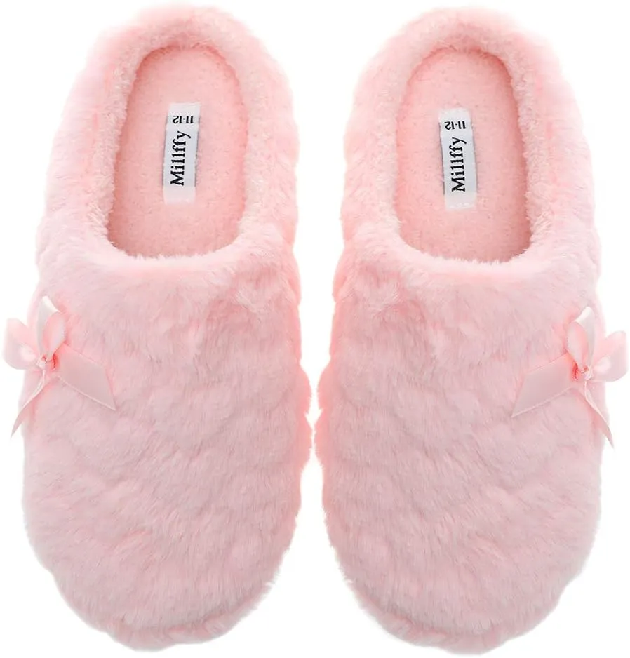 Womens House Slippers Memory Foam Women's Slippers Size 11 Womens Slippers Wide Width Comfies Slippers