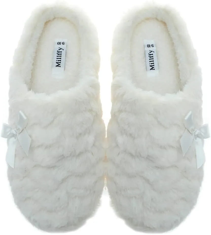 Womens House Slippers Memory Foam Women's Slippers Size 11 Womens Slippers Wide Width Comfies Slippers