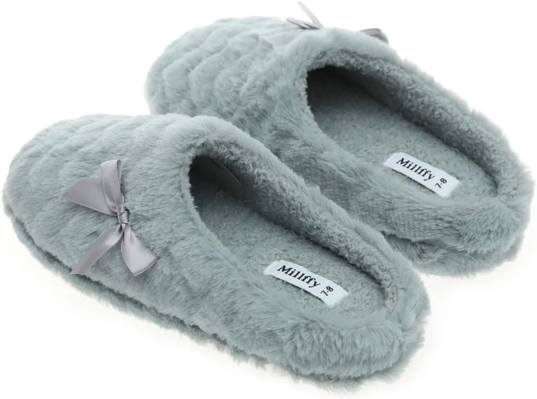 Womens House Slippers Memory Foam Women's Slippers Size 11 Womens Slippers Wide Width Comfies Slippers