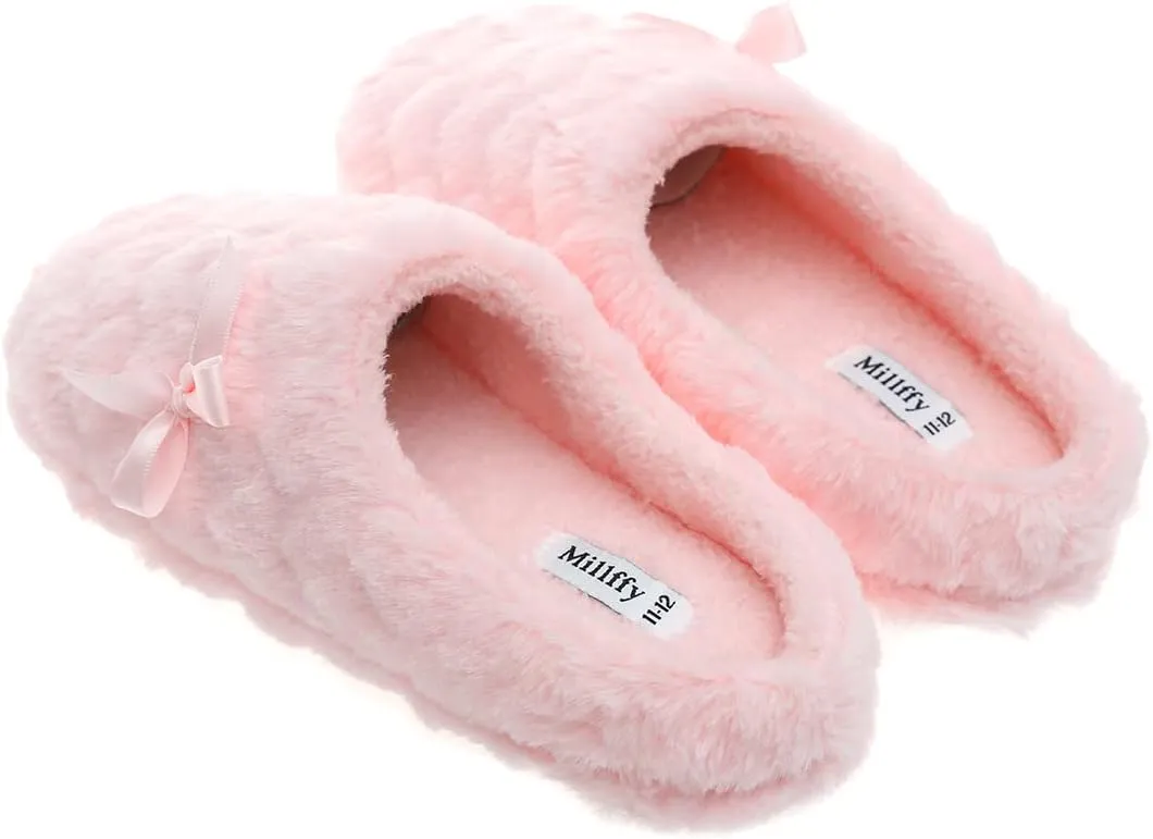 Womens House Slippers Memory Foam Women's Slippers Size 11 Womens Slippers Wide Width Comfies Slippers