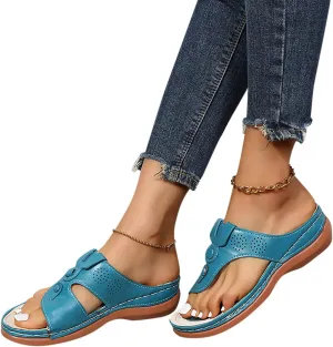 Womens Orthopedic Sandals With Arch Support Summer Wedge Sandals Womens 2025 Comfortable Dressy Casual Beach Slippers