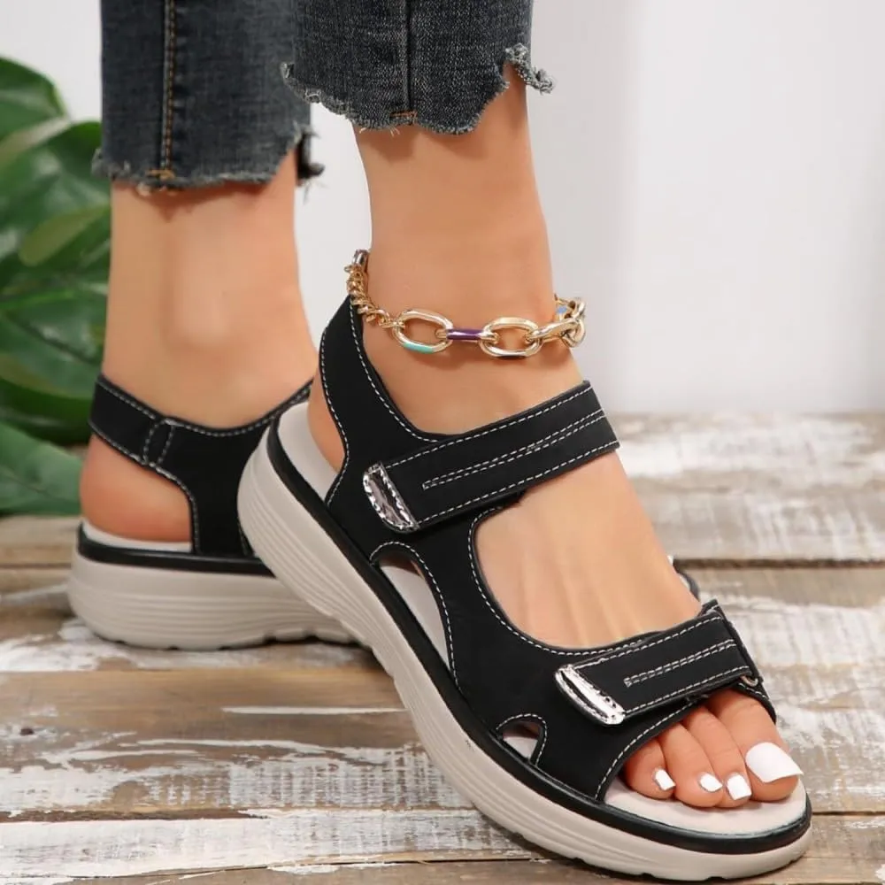 Women's Orthopedic Sport Sandals Shoes with Soft Cushion Foam,Summer Casual Sandals,Arch Support Wide Fit Dress Comfy Orthotic Recovery Athletic Travel Dressy Back Strap