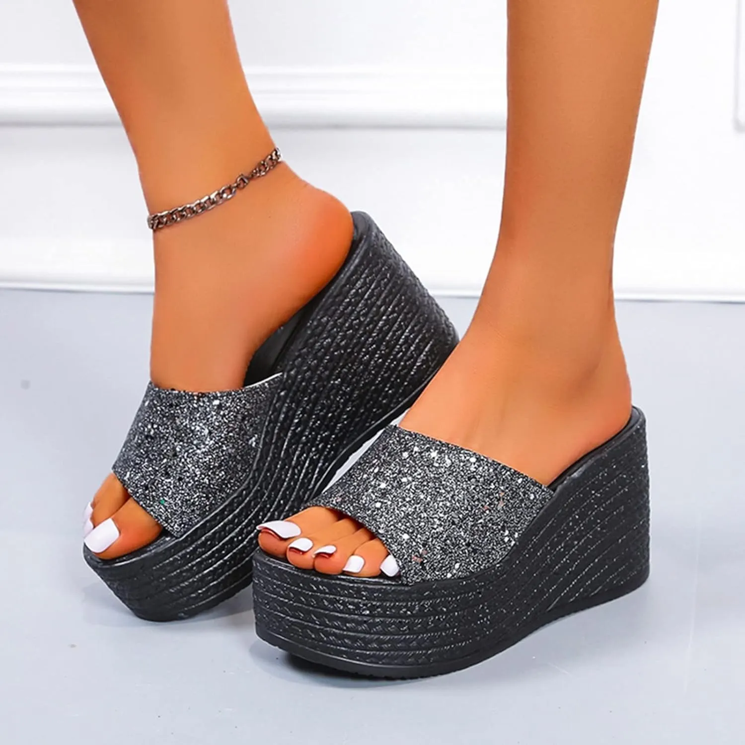 Women's Sandals Wedges for Womens Wedge Sandals for Womens Comfortable Dress Ankle Strap Casual Slip on