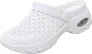 Womens Sandals with Arch Support,Orthopedic Air Cushion Clogs Mules,Mesh Lightweight Breathable Outdoor Womens Slippers