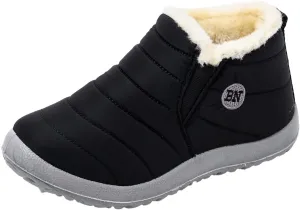 Womens Snow Boots Waterproof Insulated Pull on Womens Lightweight Hiking Snow Boots Womens Snow Boots Wide Calf Boots for Snow Women Botas Bajitas Elegantes De Mujer Para El Frio