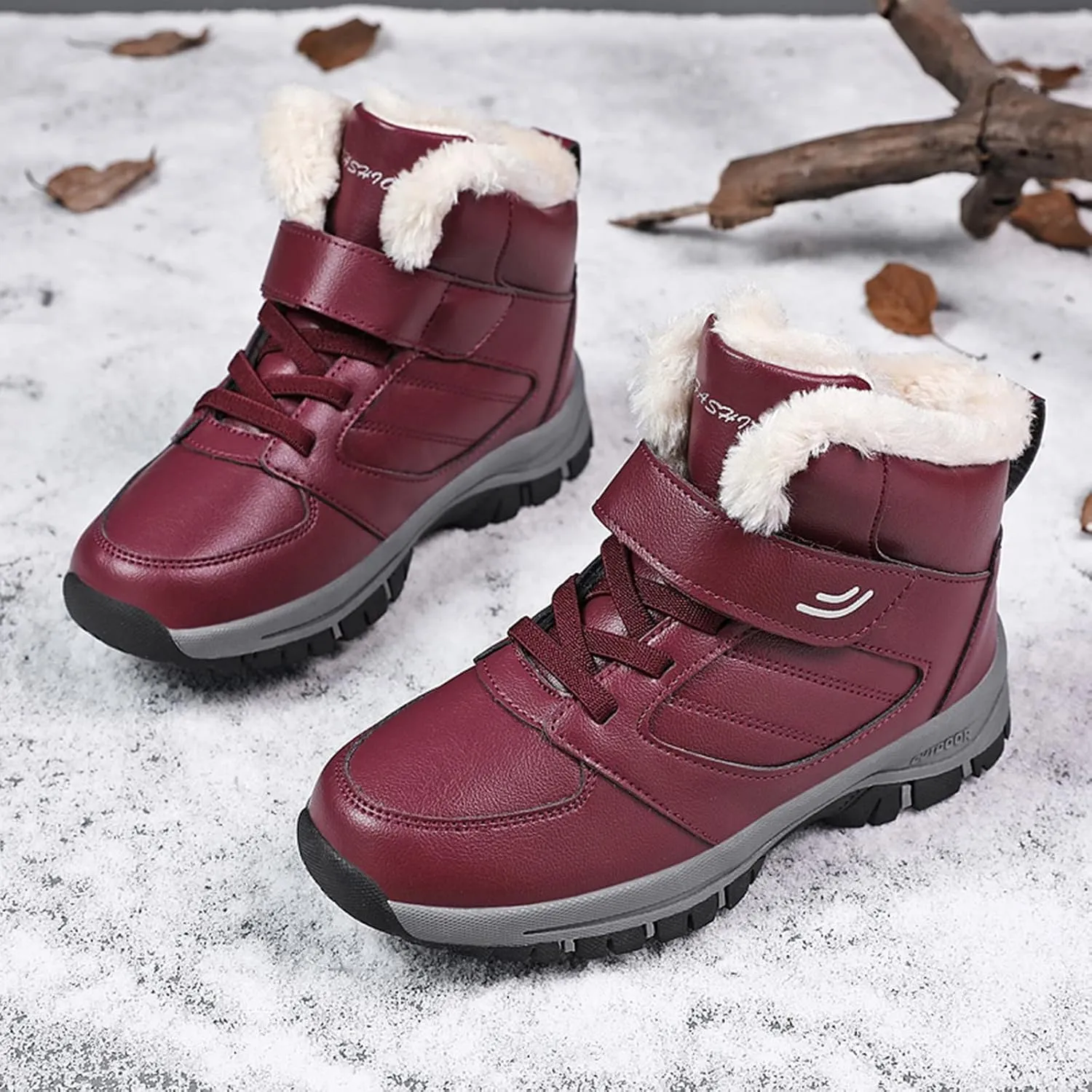 Womens Snow Boots Waterproof Insulated Size 11 Women Snow Booties Womens Snow Boots Wide Womens Warm Fur Lined Winter Snow Boots Waterproof Botas De Invierno Para Mujer Contra El Agua