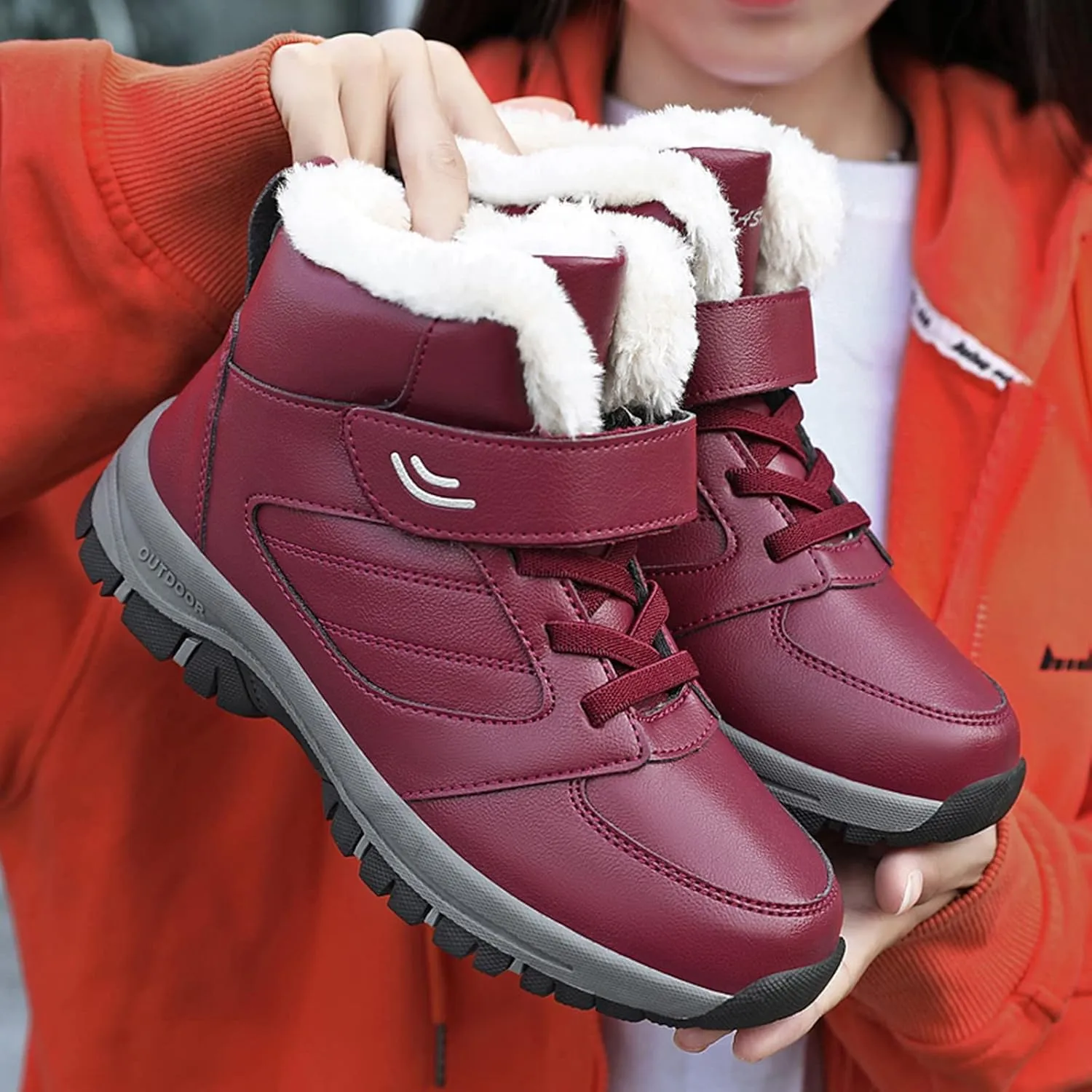 Womens Snow Boots Waterproof Insulated Size 11 Women Snow Booties Womens Snow Boots Wide Womens Warm Fur Lined Winter Snow Boots Waterproof Botas De Invierno Para Mujer Contra El Agua