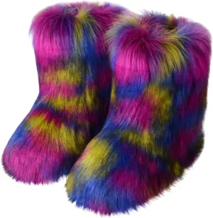 Womens Snow Boots Waterproof Insulated Size 11 Women Snow Booties Womens Snow Boots Wide Womens Warm Fur Lined Winter Snow Boots Waterproof Botas De Invierno Para Mujer Contra El Agua