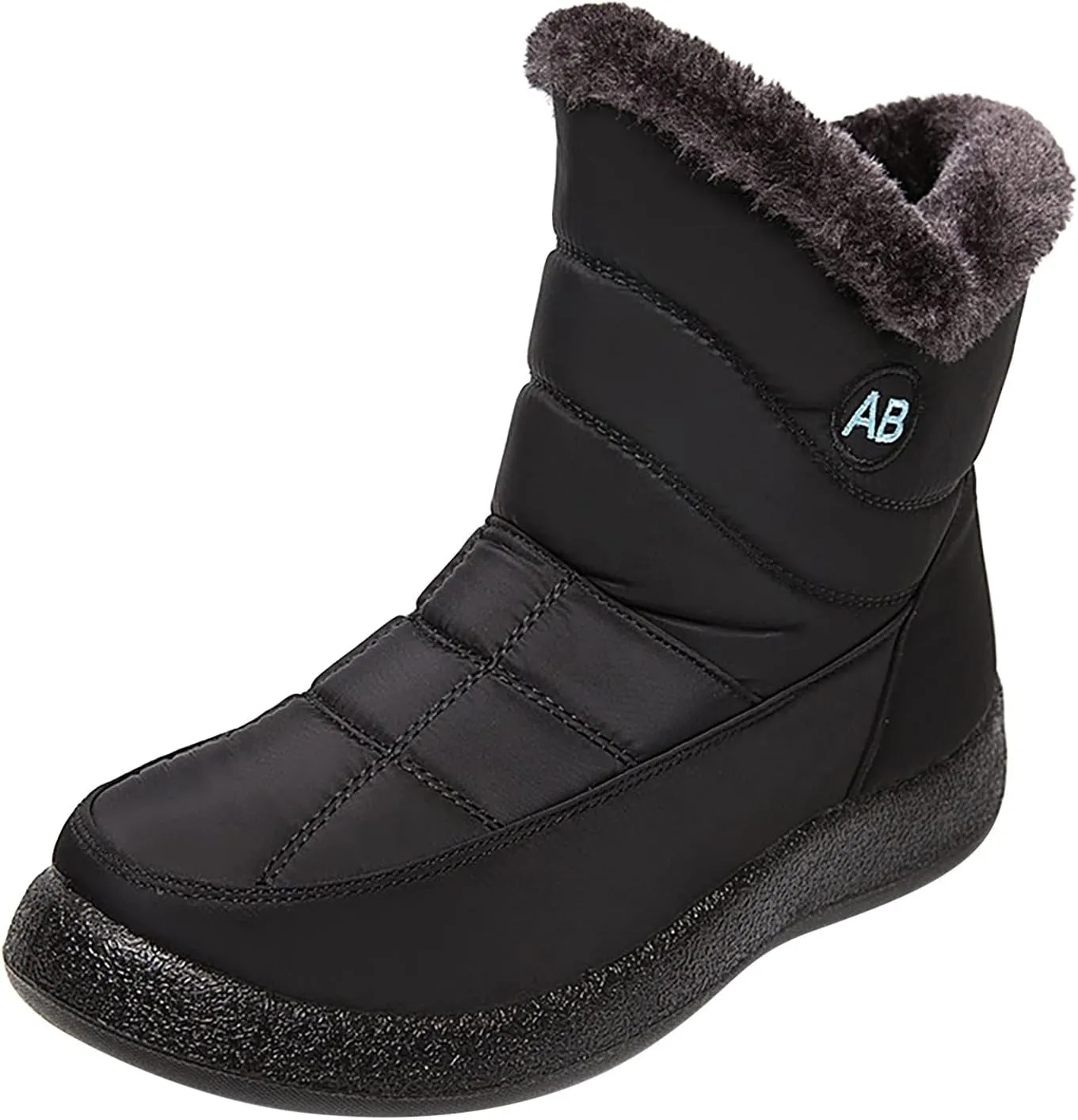 Womens Snow BootsWinter Boots for Women Waterproof Cloth Womens Winter Warm Boots Round Toe Thick Bottom Winter Boots