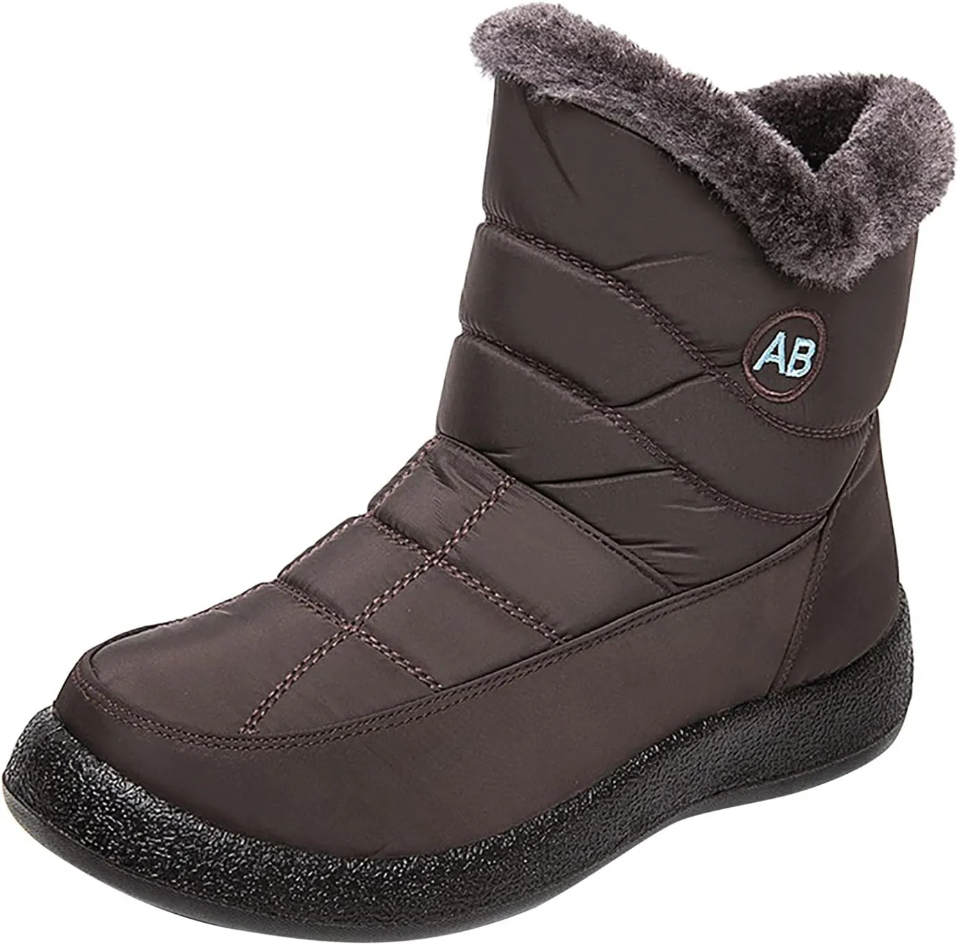 Womens Snow BootsWinter Boots for Women Waterproof Cloth Womens Winter Warm Boots Round Toe Thick Bottom Winter Boots