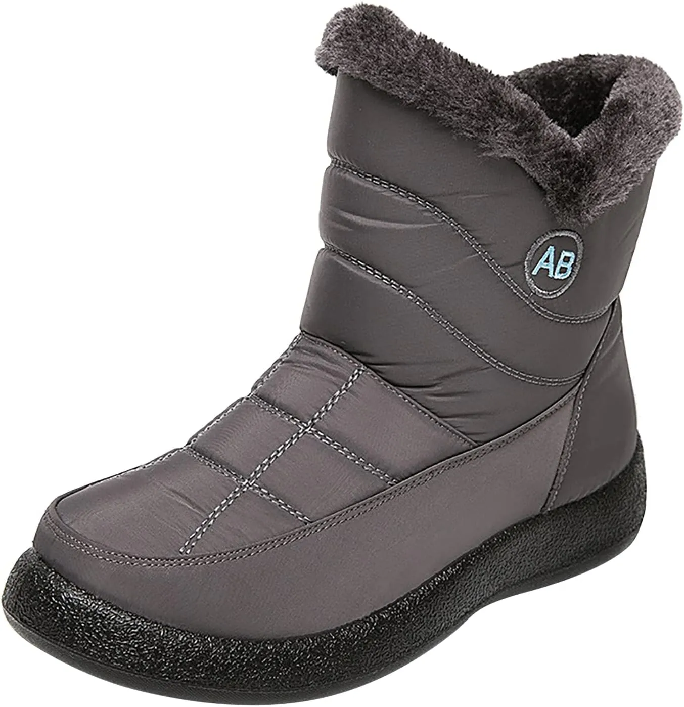 Womens Snow BootsWinter Boots for Women Waterproof Cloth Womens Winter Warm Boots Round Toe Thick Bottom Winter Boots