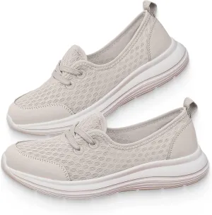 Women's Soft Sole Mesh Comfort Orthopedic Shoes, Mesh Slip on Soft Shoes for Women Comfortable, Comfortable Arch Support Walking