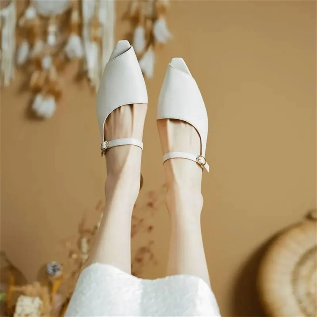 WomenS Street Style Genuine Leather Peep Toe Low Wedge Heel Platform Office Dress Mules