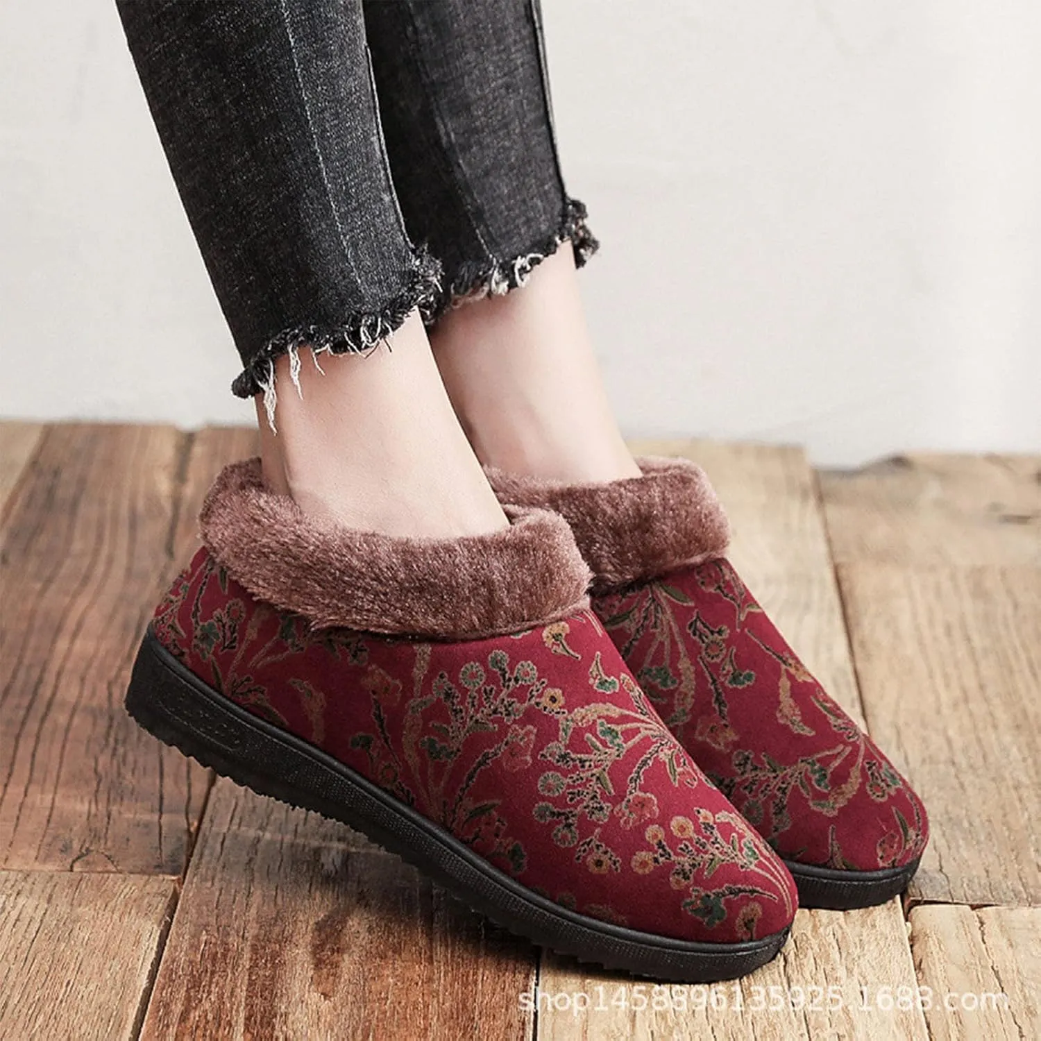 Womens Tall Snow Boots Waterproof Insulated Womens Winter Boots Ankle Wide Width Waterproof Winter Boots Women Fur 8.5 9 Womens Winter Boots Botas Largas De Invierno Para Mujer Con TacN