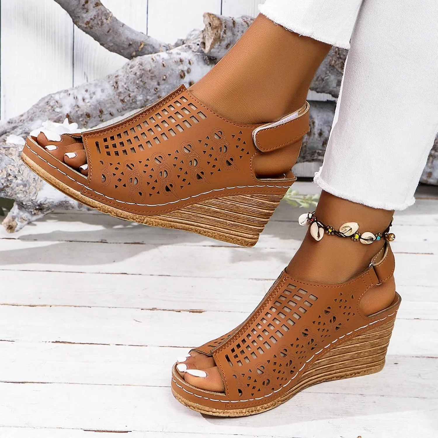 Womens Wedge Sandals Sandals for Women Wedge Shoes Summer Low Wedges Womens Comfortable Open Toe Sandal