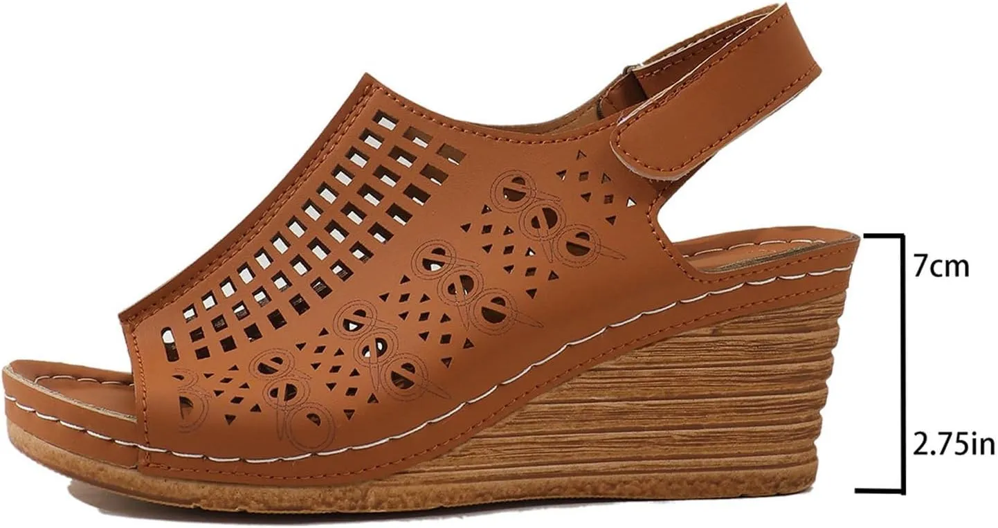 Womens Wedge Sandals Sandals for Women Wedge Shoes Summer Low Wedges Womens Comfortable Open Toe Sandal