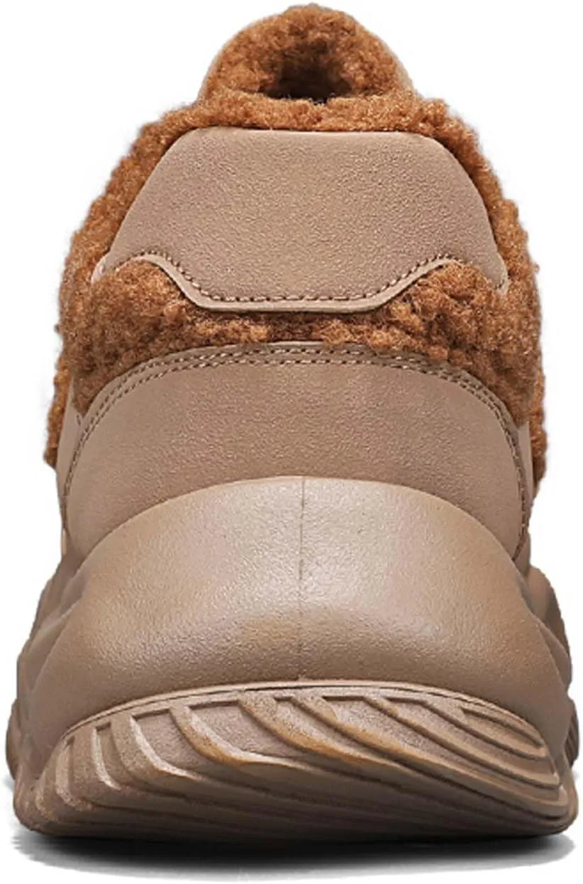 Womens Winter Snow Boots Warm Fur Lined Anti-Slip Outdoor Ankle Booties Walking Shoes Non-Slip Trekking Shoes
