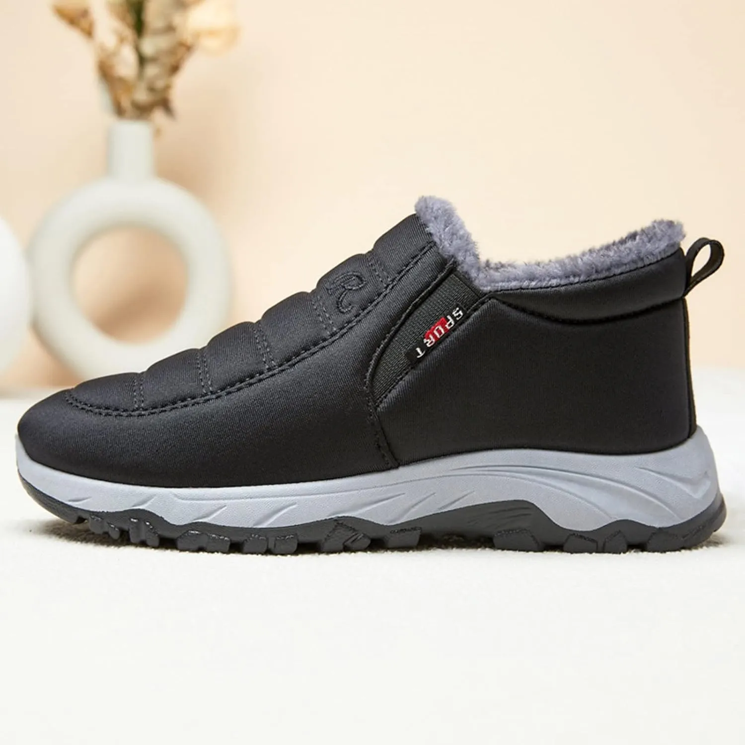 Womens Winter Snow Boots Waterproof Fuzzy Boots Warm Sneaker Boots Lightweight Hiking Boot Womens Winter Shoes