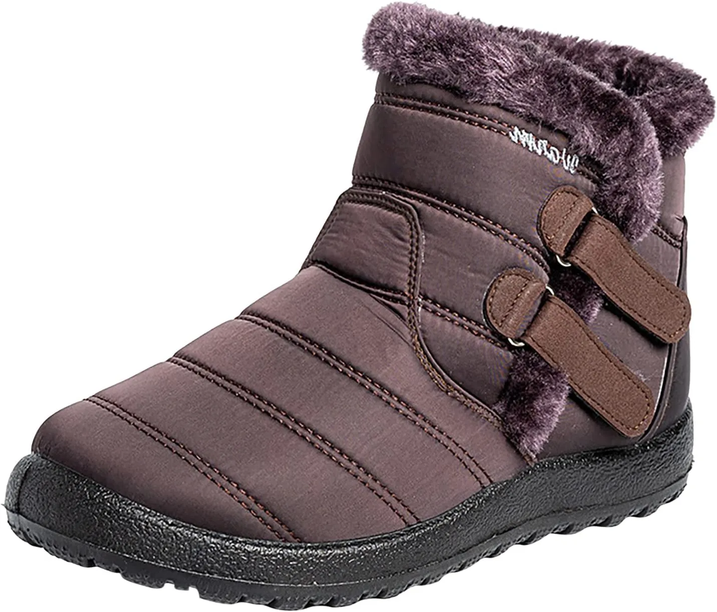 Womens Winter Snow Boots Waterproof Women's Black Work Boots Waterproof Womens Slip on Winter Boots Womens Tennis Shoes for Snow Walking Botas Para El Frio De Mujer Impermeables Sales Clearance