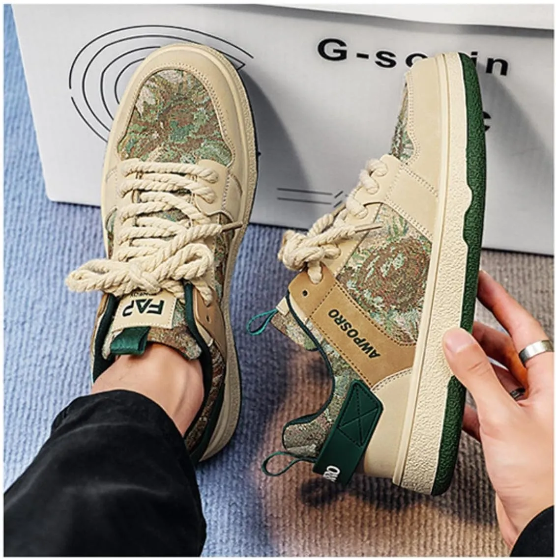 Y2K Retro Sneakers Premium Synthetic PU Leather Skate Shoes for Women Daily Wear with Unique Glow-in-The-Dark Design