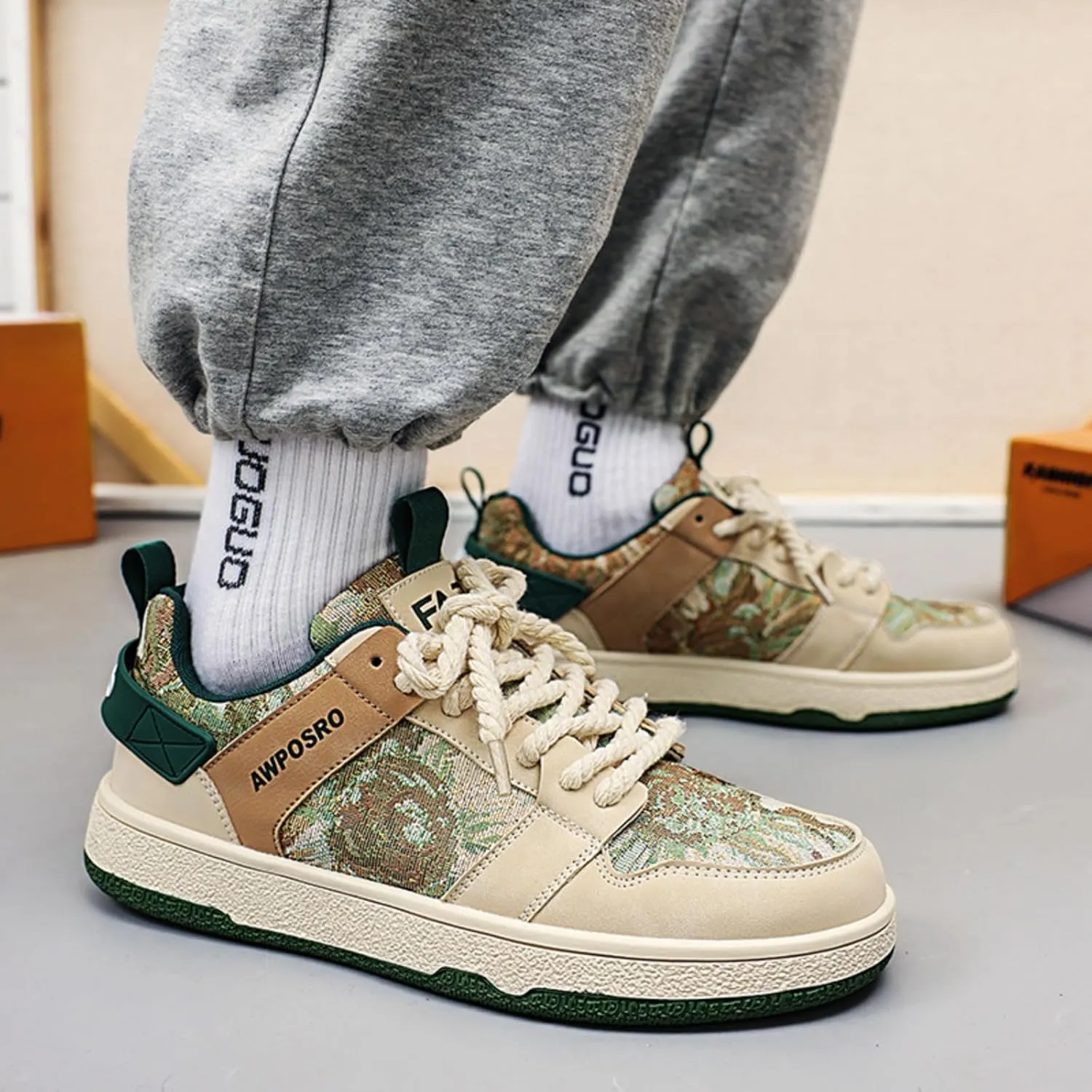 Y2K Retro Sneakers Premium Synthetic PU Leather Skate Shoes for Women Daily Wear with Unique Glow-in-The-Dark Design