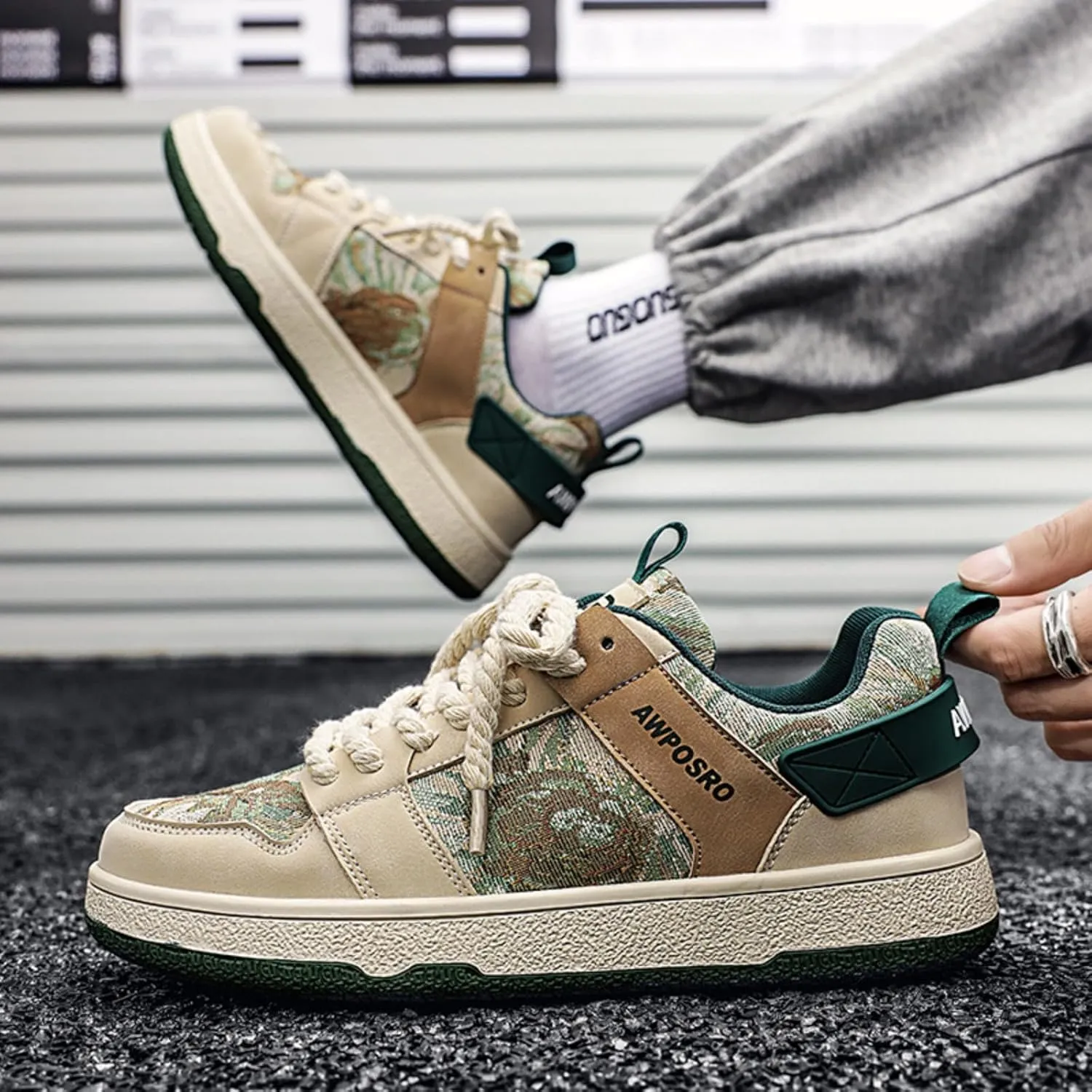Y2K Retro Sneakers Premium Synthetic PU Leather Skate Shoes for Women Daily Wear with Unique Glow-in-The-Dark Design