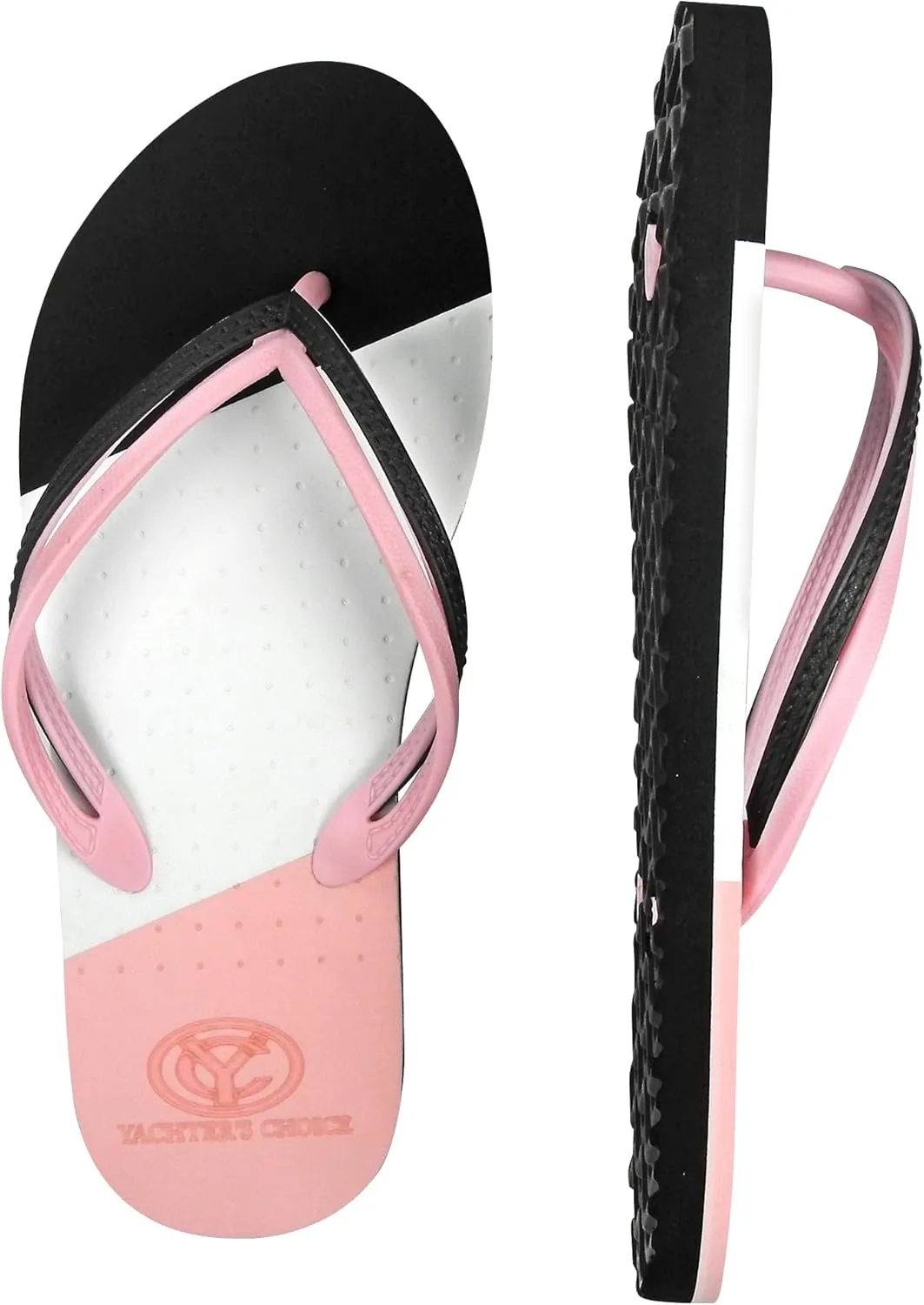 Yachter's Choice Women's Classic Sandals, Multi-layer Construction, Lightweight and Floatable Flip Flops, Quick-Drying and Waterproof