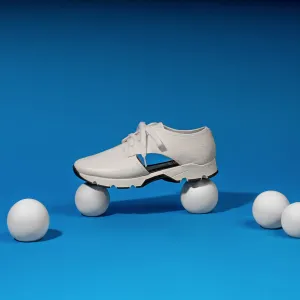 YVETTE White Leather And Pony Hair Sneakers
