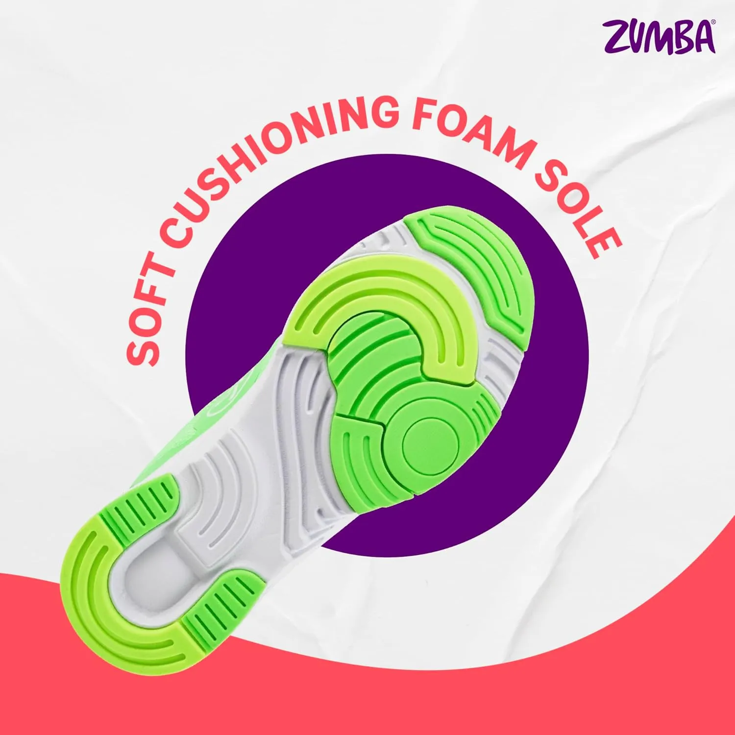 ZUMBA Womens Train Dance Cardio Sneakers